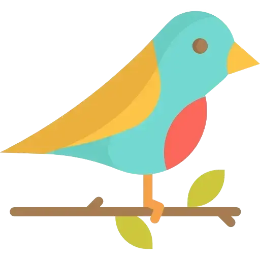 un dessin d'un oiseau sur une branche d'arbre